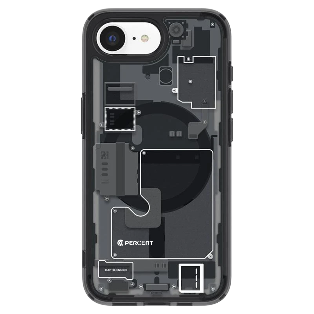 90 Percent Ultra Hybrid Zero One MagSafe Case for iPhone 16e | Black 90 Percent Ultra Hybrid Zero One MagSafe Case for iPhone 16e | Black